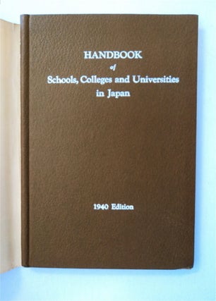 Handbook of Schools, Colleges and Universities in Japan
