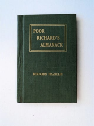 78675] Poor Richard's Almanack. Benjamin FRANKLIN