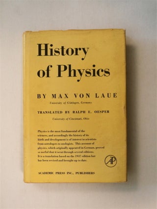 78974] History of Physics. Max von LAUE