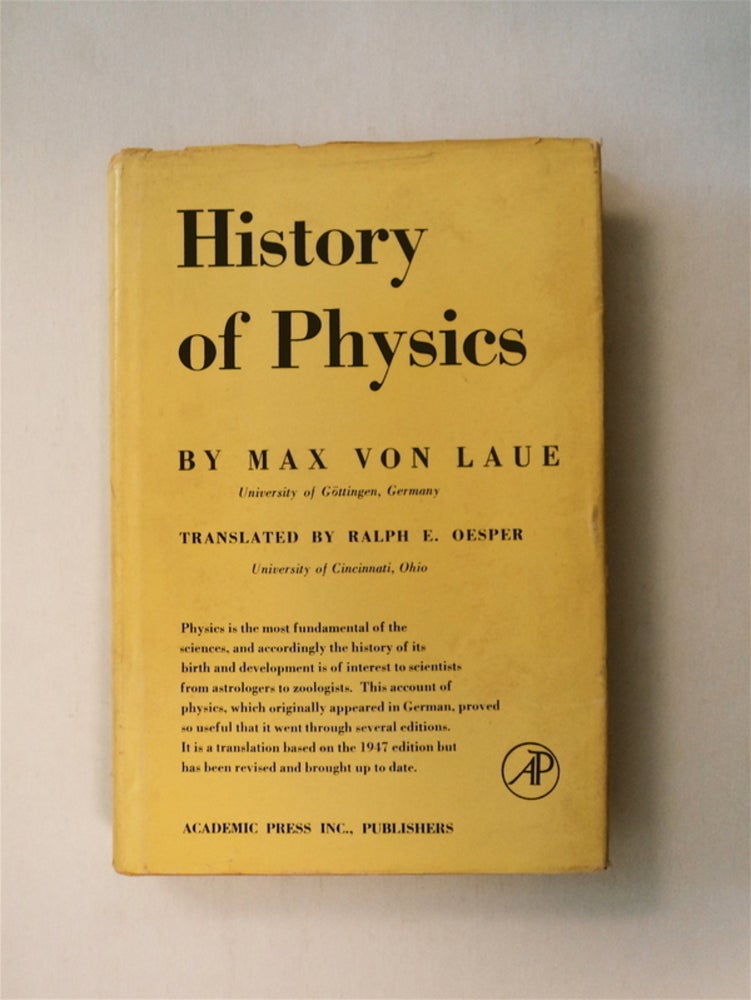 [78974] History of Physics. Max von LAUE.