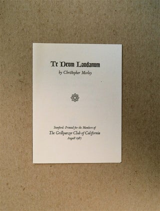 79533] Te Deum Laudanum. Christopher MORLEY