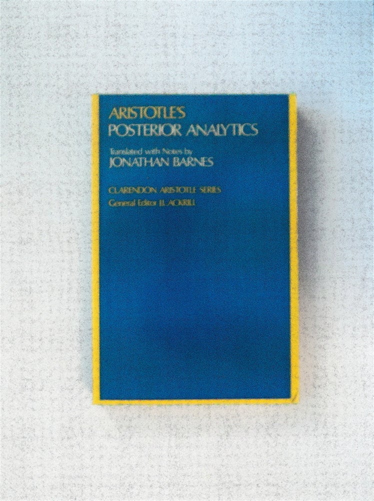 [80199] Aristotle's Posterior Analytics. ARISTOTLE.