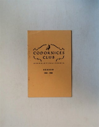 80319] Codornices Club, Berkeley, California, Season, 1945-1946. CODORNICES CLUB