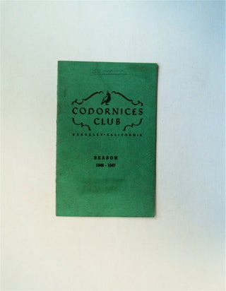 80320] Codornices Club, Berkeley, California, Season, 1946-1947. CODORNICES CLUB