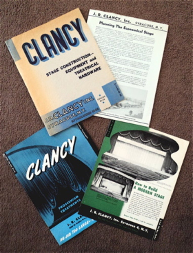 [81714] Clancy Stage Construction -- Equipment and Theatrical Hardware. INC J. R. CLANCY.