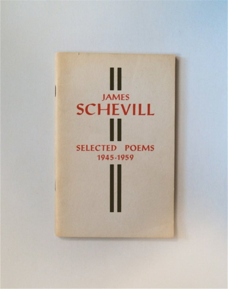 [83005] Selected Poems 1945-1959. James SCHEVILL.