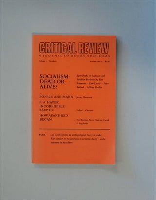 83379] CRITICAL REVIEW: A JOURNAL OF BOOKS AND IDEAS