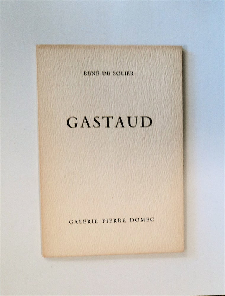 [83859] Gastaud: Gouaches - Dessins, 28 Novembre - 23 Décembre, 1961. René de SOLIER.