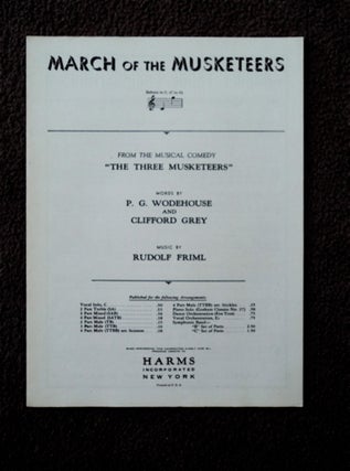 85246] March of the Musketeers: From the Musical Comedy "The Three Musketeers" P. G. WODEHOUSE,...