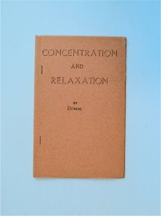 85277] Concentration and Relaxation. Dr. M. DOREAL