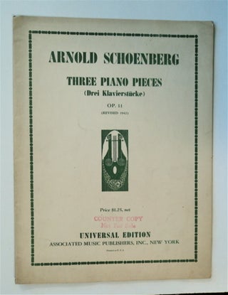 85559] Three Piano Pieces (Drei Klavierstücke), OP. 11 (Revised 1942). Arnold SCHOENBERG