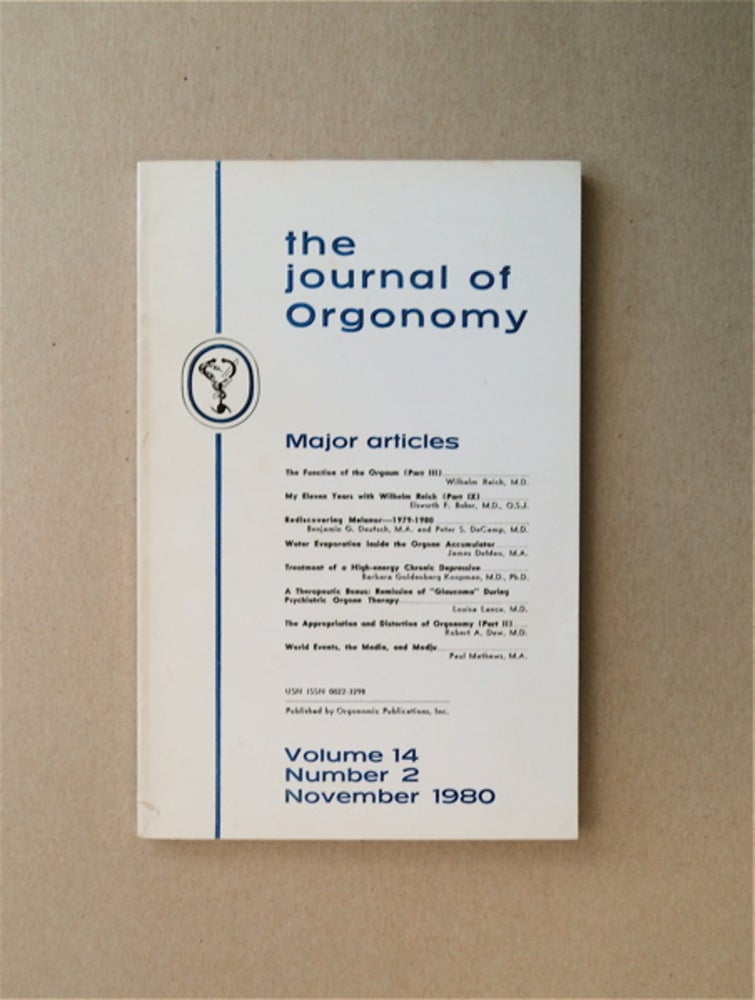 [85629] THE JOURNAL OF ORGONOMY