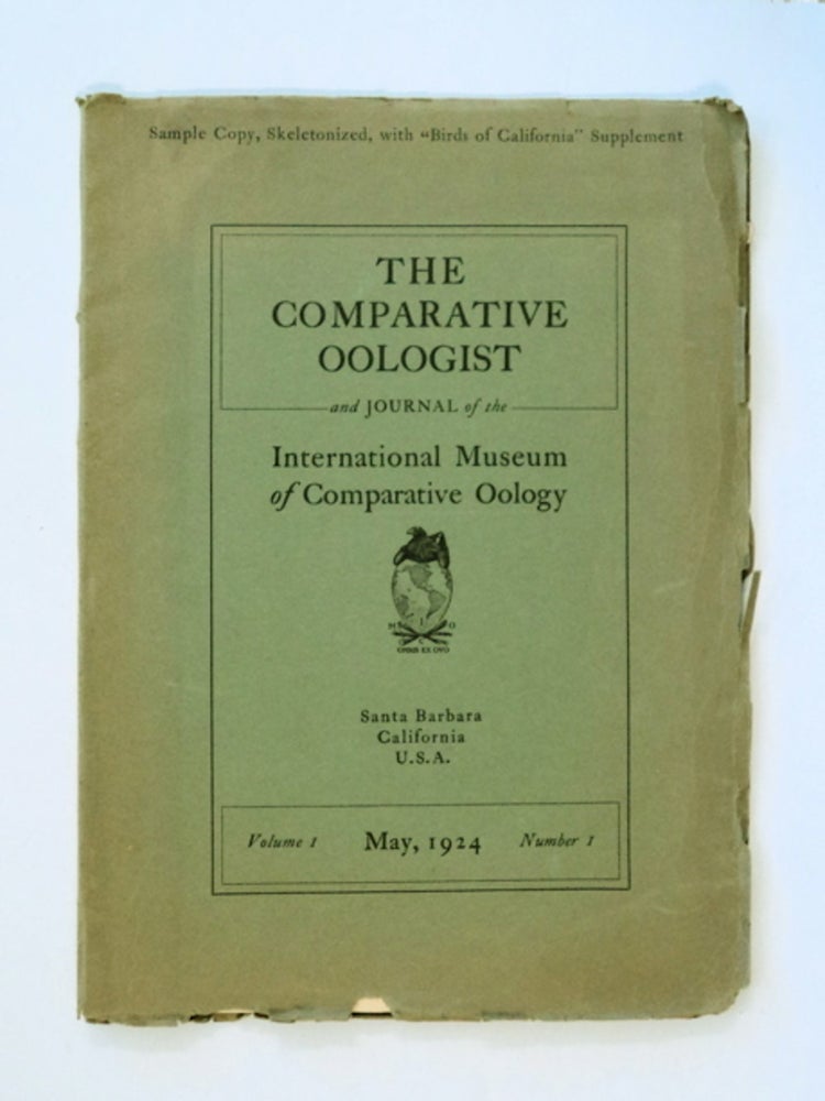 [85874] THE COMPARATIVE OOLOGIST AND JOURNAL OF THE INTERNATIONAL MUSEUM OF COMPARATIVE OOLOGY