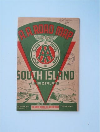 85913] A.A. Road Map, South Island of New Zealand. THE SOUTH ISLAND MOTOR UNION, N Z
