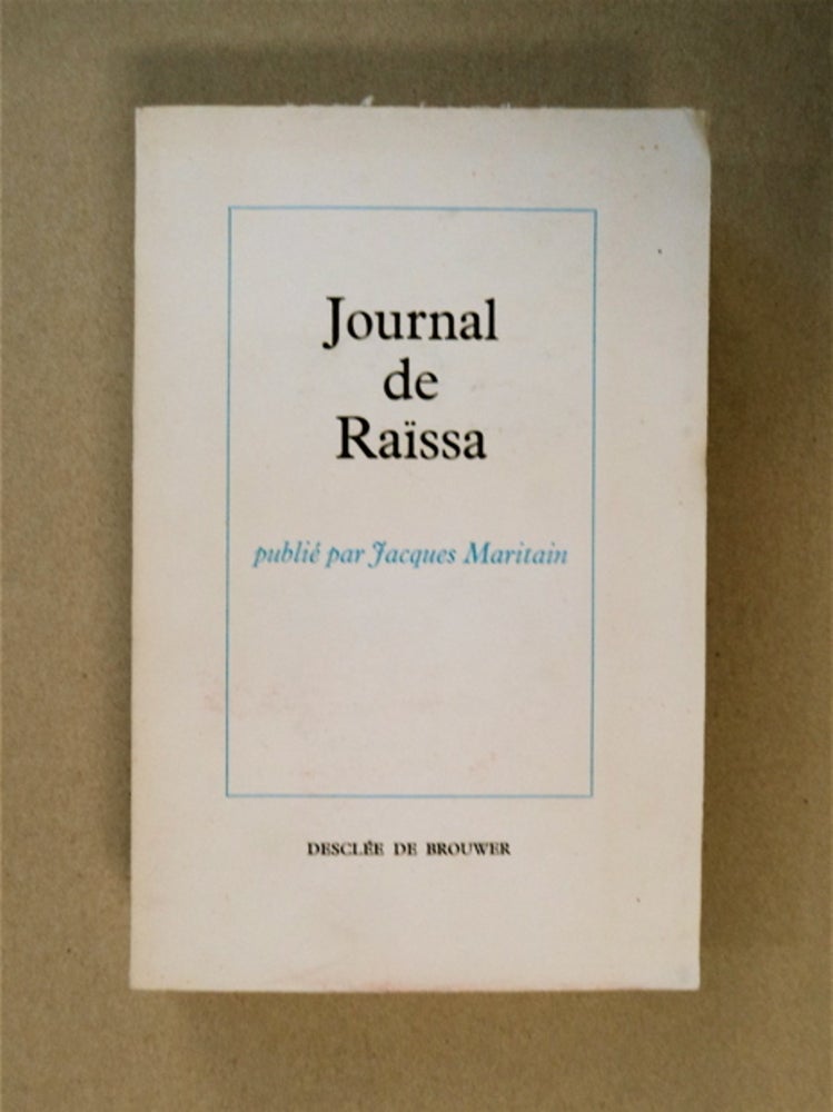 [86105] Journal de Raïssa. Raïssa MARITAIN.