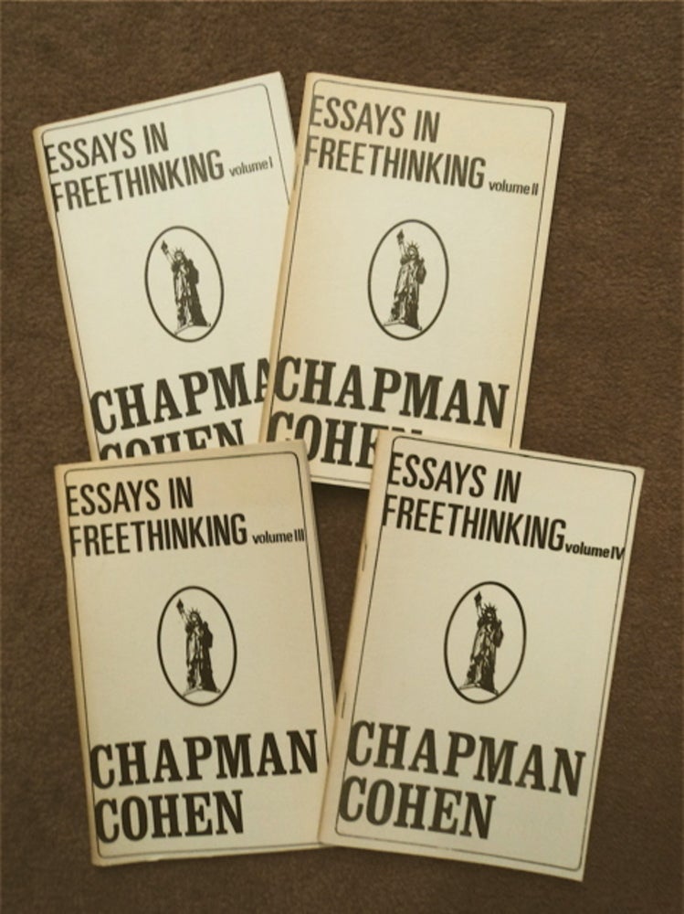 [86380] Essays in Freethinking (Atheism), Volumes I - IV. Chapman COHEN.