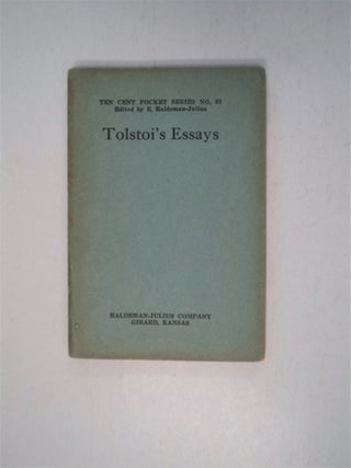 86593] Tolstoi's Essays. Leo TOLSTOI