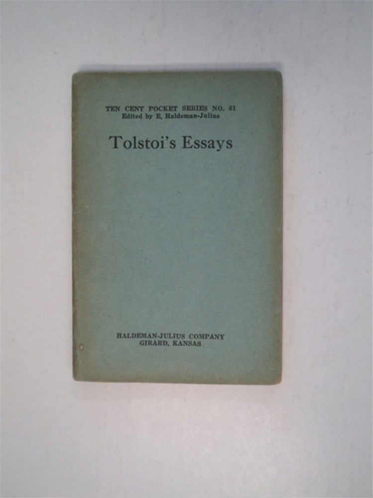 [86593] Tolstoi's Essays. Leo TOLSTOI.