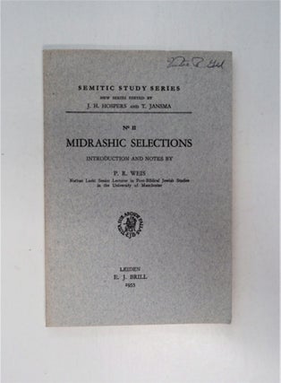 86669] Midrashic Selection. P. R. WEIS, introduction, notes by