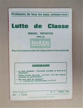 87003] LUTTE DE CLASSE / CLASS STRUGGLE