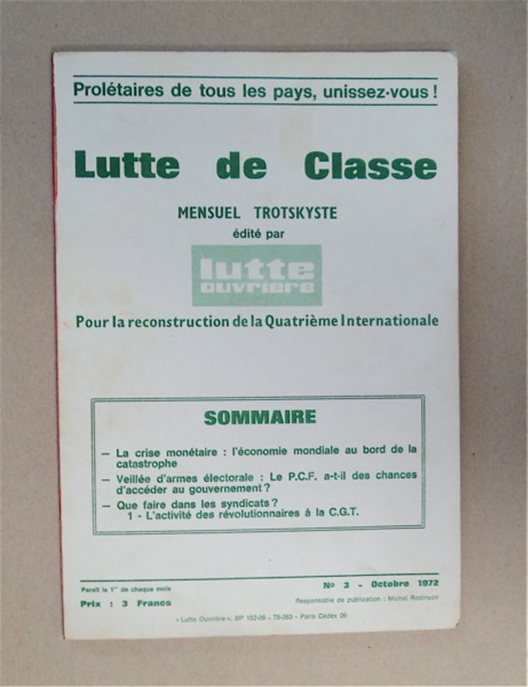 [87003] LUTTE DE CLASSE / CLASS STRUGGLE