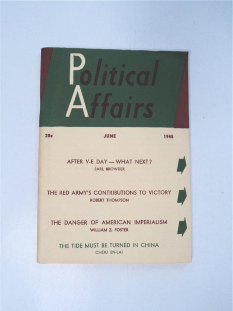 [87049] "The Tide Must Be Turned in China." In "Political Affairs" CHOU EN-LAI.