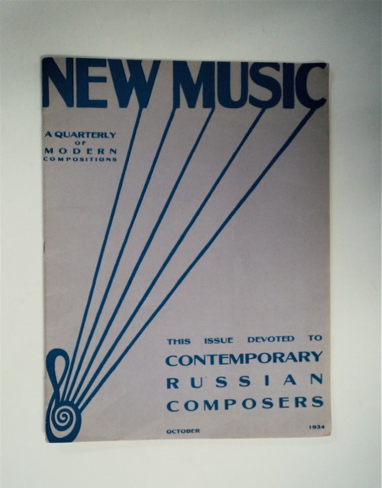 [87257] NEW MUSIC: A QUARTERLY OF MODERN COMPOSITIONS