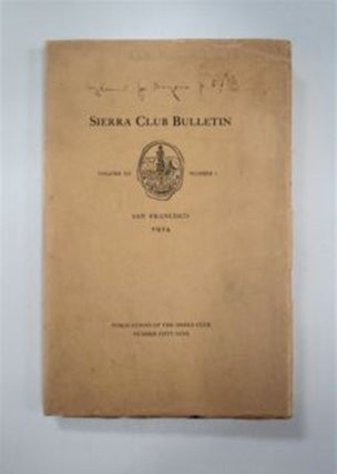 87298] SIERRA CLUB BULLETIN