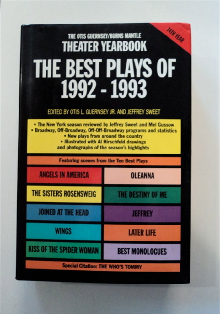 [87435] The Best Plays of 1992-1993. Otis L. GUERNSEY, Jr., eds Jeffrey Sweet.