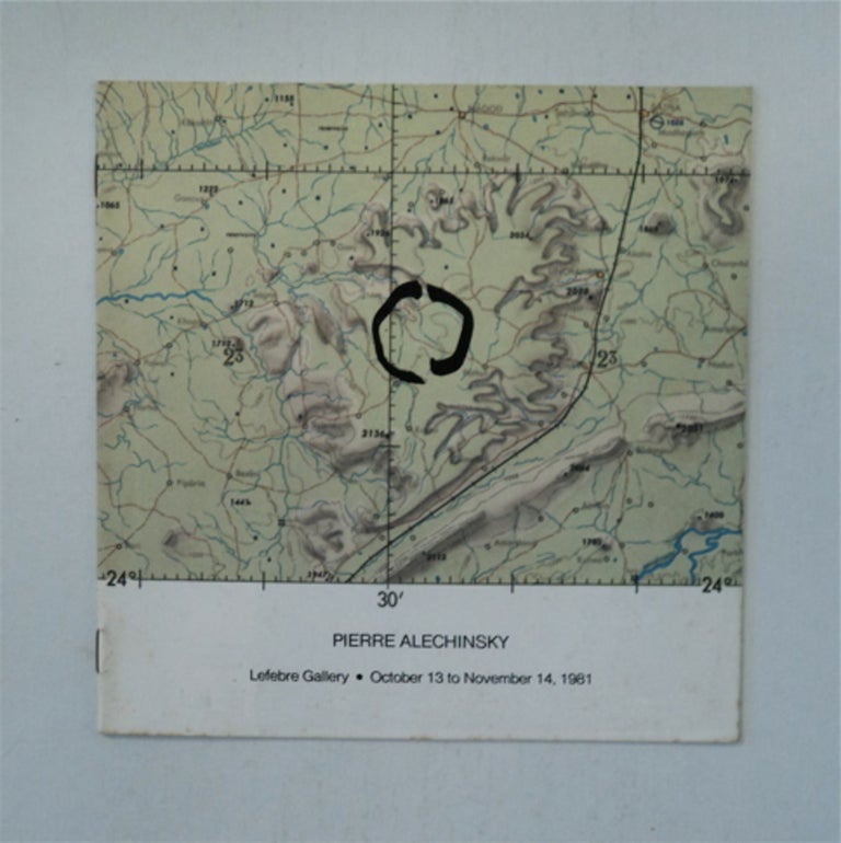 [87896] "Ink over Maps & Charts": Lefebre Gallery, October 13 to November 14, 1981. Pierre ALECHINSKY.