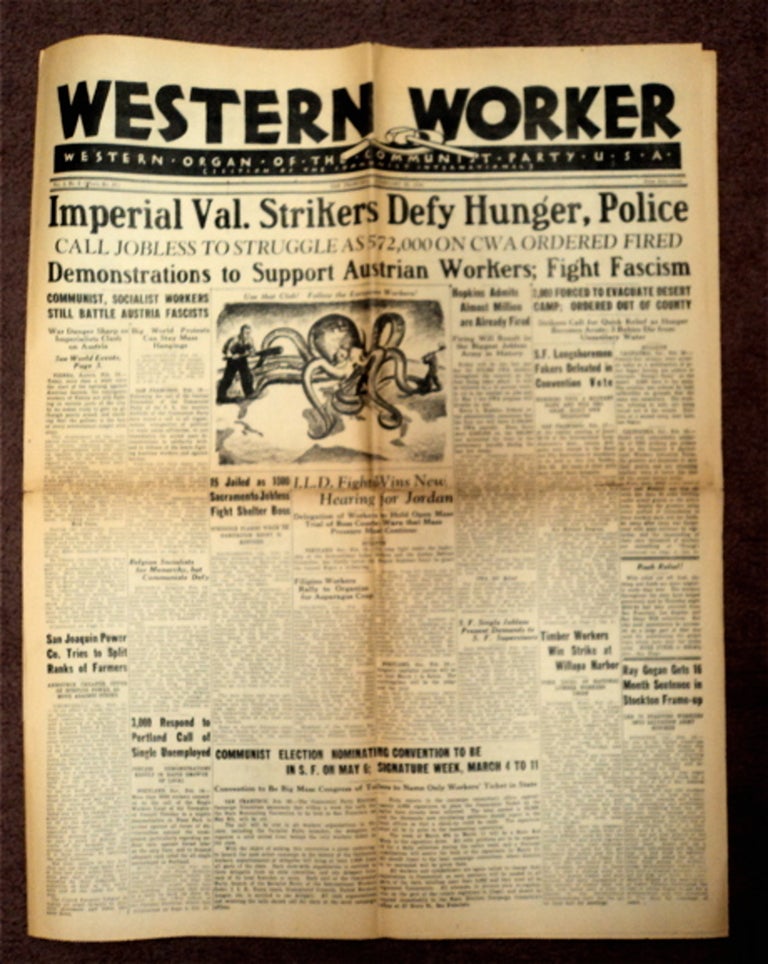 [88472] WESTERN WORKER: WESTERN ORGAN OF THE COMMUNIST PARTY, U.S.A. (SECTION OF THE COMMUNIST INTERNATIONAL)