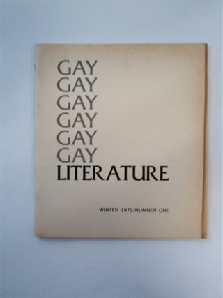 88797] GAY LITERATURE: A NEW JOURNAL