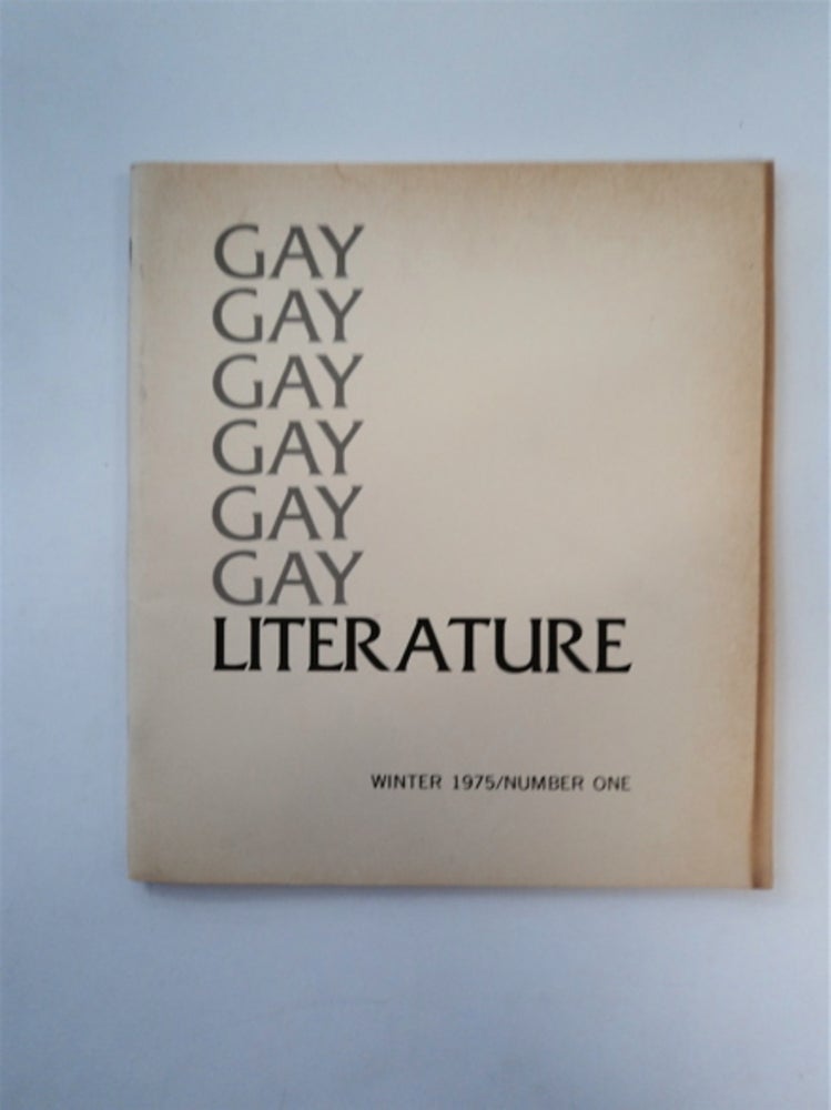 [88797] GAY LITERATURE: A NEW JOURNAL