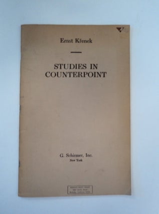 88981] Studies in Counterpoint: Based on the Twelve-Tone Technique. Ernst KRENEK
