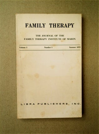 89416] FAMILY THERAPY: THE JOURNAL OF THE FAMILY THERAPY INSTITUTE OF MARIN