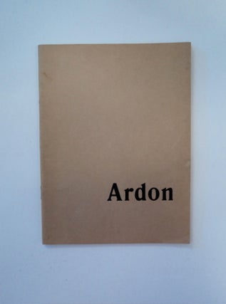 89464] MORDECAI ARDON, SPRING - SUMMER 1963 ... MUSEUM OF MODERN ART, HAIFA MUNICIPALITY, MUSEUM...