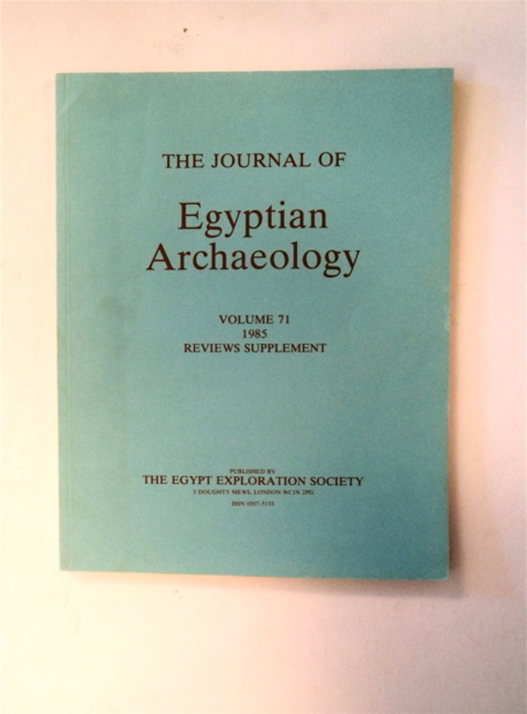 [89529] THE JOURNAL OF EGYPTIAN ARCHAEOLOGY