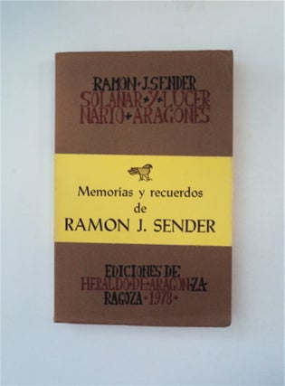 89556] Solander y Lucernario Aragones. Ramon J. SENDER