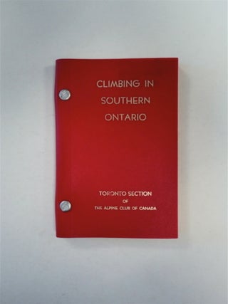 89669] Climbing in Southern Ontario. James MARK, ed
