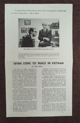 90027] Seven Steps to Peace in Vietnam. John S. DYSON