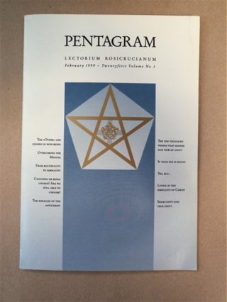 90192] PENTAGRAM: JOURNAL OF THE INTERNATIONAL SCHOOL OF THE GOLDEN ROSYCROSS, LECTORUM...