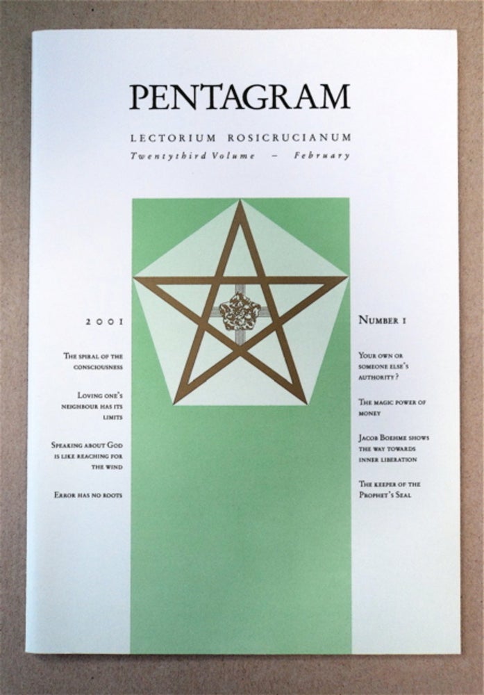 [90193] PENTAGRAM: JOURNAL OF THE INTERNATIONAL SCHOOL OF THE GOLDEN ROSYCROSS, LECTORUM ROSICRUCIANUM