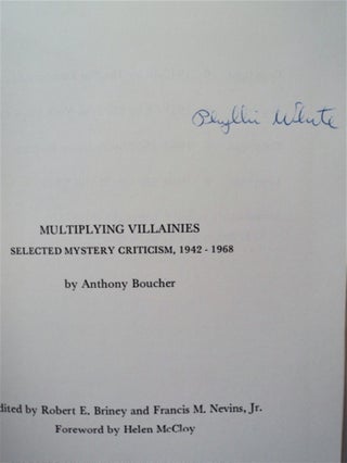 Multiplying Villainies: Selected Mystery Criticism, 1942-1968