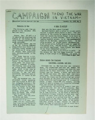 90574] CAMPAIGN TO END THE WAR IN VIETNAM: NONVIOLENT ACTION AGAINST THE WAR