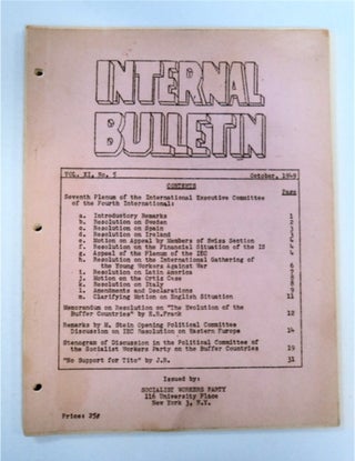 90619] Internal Bulletin. SOCIALIST WORKERS PARTY