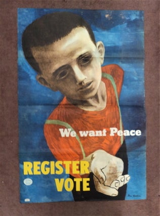 91223] We Want Peace: Register to Vote. Ben SHAHN