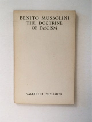 91262] The Doctrine of Fascism. Benito MUSSOLINI