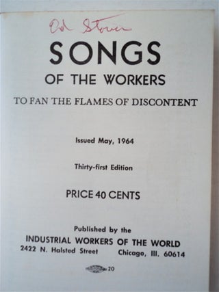 Songs of the Workers: To Fan the Flames of Discontent
