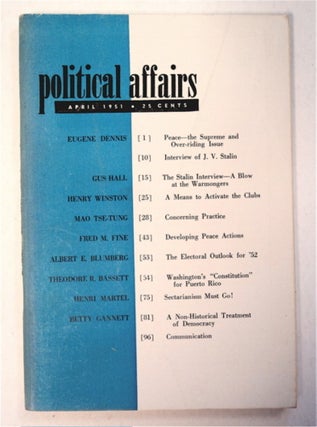 91766] "Concerning Practice." In "Political Affairs" MAO TSE-TUNG