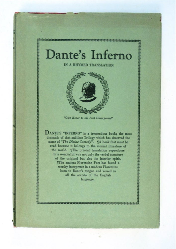 [92124] Dante's Inferno: A Lineal and Rhymed Translation. Rev. Albert R. BANDINI.